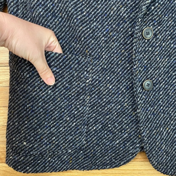 Vintage Navy Tweed Blazer - Picture 5 of 16